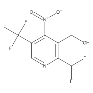 2-(Difluoromethyl)-4-nitro-5-(trifluoromethyl)pyridine-3-methanol结构式