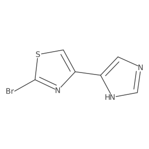 2-bromo-4-(1H-imidazol-4-yl)-1,3-thiazole结构式