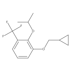 Benzene, 1-(cyclopropylmethoxy)-2-(1-methylethoxy)-3-(trifluoromethyl)-结构式