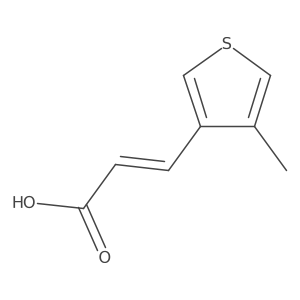 3-(4-Methylthiophen-3-yl)prop-2-enoic acid结构式