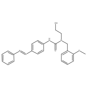 Urea, N-(2-hydroxyethyl)-N-[(2-methoxyphenyl)methyl]-N'-[4-(2-phenyldiazenyl)phenyl]-结构式