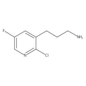 3-(2-Chloro-5-fluoropyridin-3-YL)propan-1-amine结构式