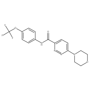 6-morpholino-N-(4-(trifluoromethoxy)phenyl)pyridazine-3-carboxamide Structure