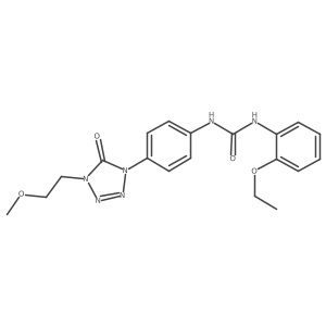 1-(2-ethoxyphenyl)-3-(4-(4-(2-methoxyethyl)-5-oxo-4,5-dihydro-1H-tetrazol-1-yl)phenyl)urea Structure