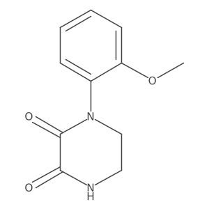 1-(2-Methoxyphenyl)piperazine-2,3-dione结构式