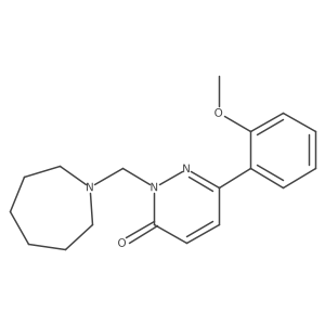 2-(azepan-1-ylmethyl)-6-(2-methoxyphenyl)pyridazin-3(2H)-one结构式