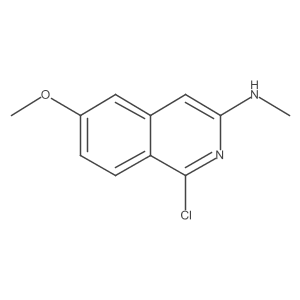 1-chloro-6-methoxy-N-methylisoquinolin-3-amine Structure