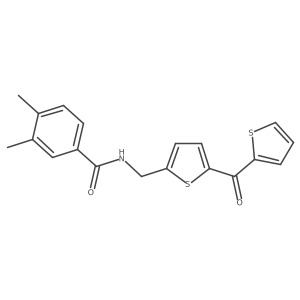 3,4-Dimethyl-N-{[5-(thiophene-2-carbonyl)thiophen-2-YL]methyl}benzamide结构式