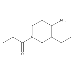 1-(4-Amino-3-ethylpiperidin-1-yl)propan-1-one Structure