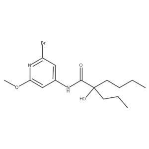 N-(2-bromo-6-methoxypyridin-4-yl)-2-hydroxy-2-propylhexanamide Structure