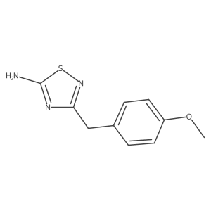 (4-Methoxybenzyl)-1,2,4-thiadiazol-5-amine结构式