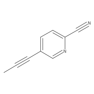 2-Pyridinecarbonitrile, 5-(1-propyn-1-yl)-结构式