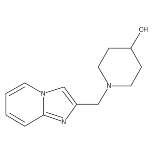 1-(Imidazo[1,2-a]pyridin-2-ylmethyl)piperidin-4-ol结构式