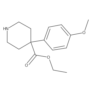 Ethyl 4-(4-methoxyphenyl)piperidine-4-carboxylate Structure