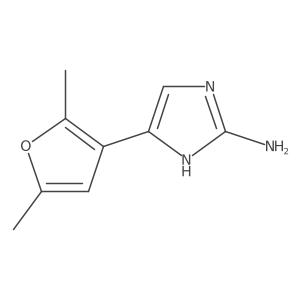 5-(2,5-dimethylfuran-3-yl)-1H-imidazol-2-amine Structure