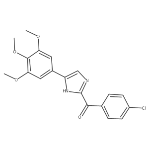 (4-Chlorophenyl)[5-(3,4,5-trimethoxyphenyl)-1H-imidazol-2-yl]methanone Structure