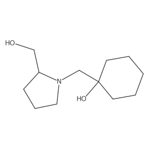 1-{[2-(Hydroxymethyl)pyrrolidin-1-yl]methyl}cyclohexan-1-ol结构式