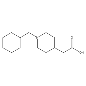 2-(1-(Cyclohexylmethyl)piperidin-4-yl)acetic acid Structure
