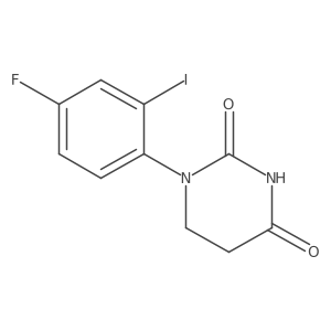 1-(4-Fluoro-2-iodo-phenyl)hexahydropyrimidine-2,4-dione Structure