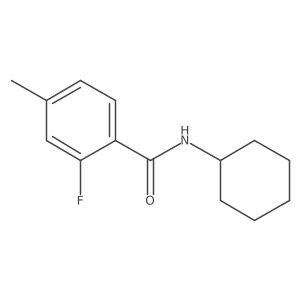 N-cyclohexyl-2-fluoro-4-methylbenzamide Structure