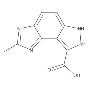2-Methyl-1,6-dihydroimidazo[4,5-e]indazole-8-carboxylic acid Structure