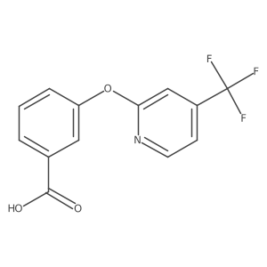 3-((4-(Trifluoromethyl)pyridin-2-yl)oxy)benzoic acid Structure