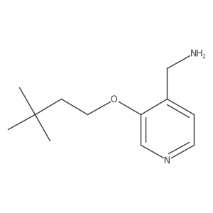 [3-(3,3-Dimethylbutoxy)pyridin-4-yl]methanamine Structure