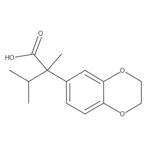 1,4-Benzodioxin-6-acetic acid, 2,3-dihydro-I+/--methyl-I+/--(1-methylethyl)-结构式
