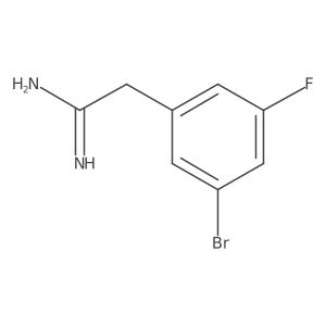 2-(3-Bromo-5-fluorophenyl)acetimidamide Structure