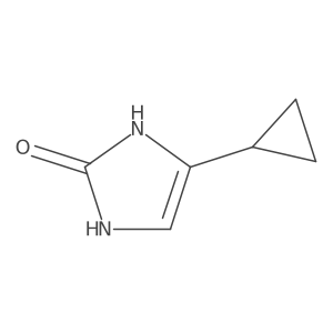 4-Cyclopropyl-2,3-dihydro-1H-imidazol-2-one结构式