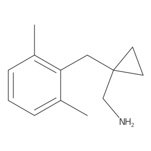 {1-[(2,6-Dimethylphenyl)methyl]cyclopropyl}methanamine Structure