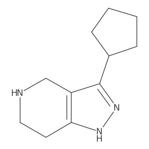 3-Cyclopentyl-1H,4H,5H,6H,7H-pyrazolo[4,3-c]pyridine Structure
