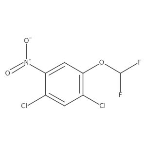1,5-Dichloro-2-difluoromethoxy-4-nitrobenzene Structure