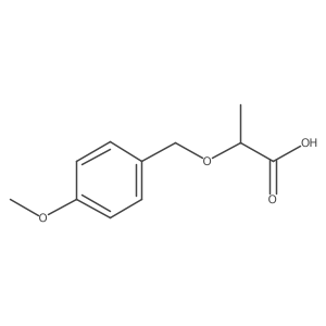 2-[(4-methoxyphenyl)methoxy]propanoic Acid Structure