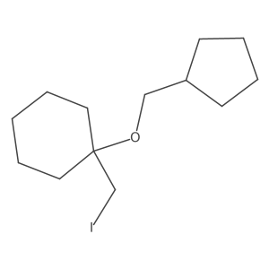 1-(Cyclopentylmethoxy)-1-(iodomethyl)cyclohexane Structure