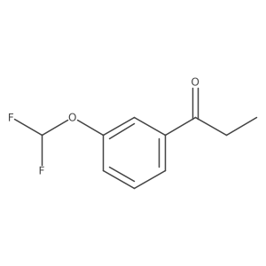1-(3-(Difluoromethoxy)phenyl)propan-1-one结构式