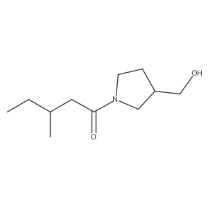 1-(3-(Hydroxymethyl)pyrrolidin-1-yl)-3-methylpentan-1-one Structure