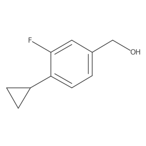 (4-Cyclopropyl-3-fluorophenyl)methanol Structure