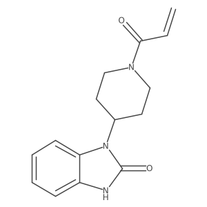 1-[1-(Prop-2-enoyl)piperidin-4-yl]-2,3-dihydro-1h-1,3-benzodiazol-2-one Structure