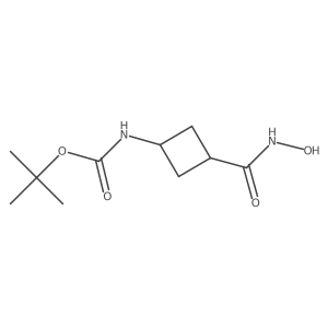 tert-Butyl n-[3-(hydroxycarbamoyl)cyclobutyl]carbamate结构式