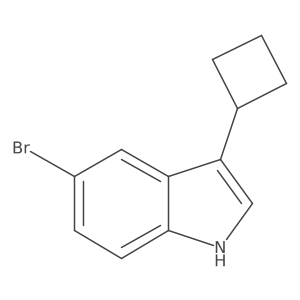 5-Bromo-3-cyclobutyl-1H-indole Structure