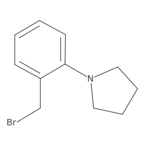 1-[2-(Bromomethyl)phenyl]pyrrolidine结构式
