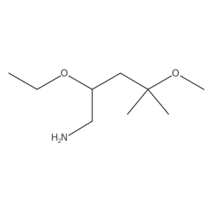 2-Ethoxy-4-methoxy-4-methylpentan-1-amine结构式