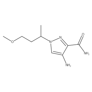 4-amino-1-(4-methoxybutan-2-yl)-1H-pyrazole-3-carboxamide Structure