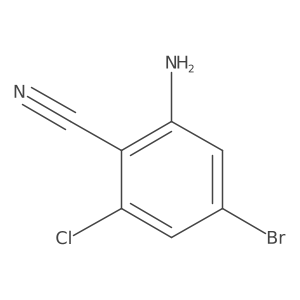 2-Amino-4-bromo-6-chlorobenzonitrile Structure