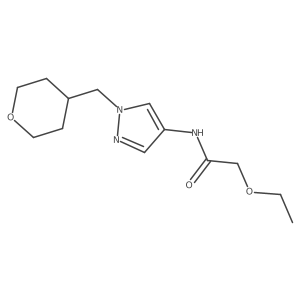 2-ethoxy-N-(1-((tetrahydro-2H-pyran-4-yl)methyl)-1H-pyrazol-4-yl)acetamide Structure