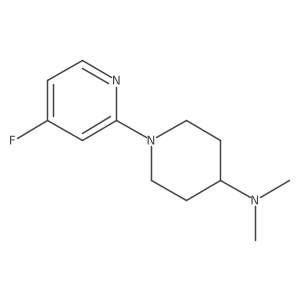 1-(4-Fluoropyridin-2-yl)-N,N-dimethylpiperidin-4-amine结构式