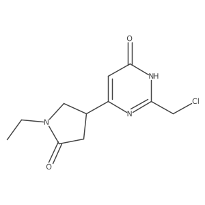 4-(2-(Chloromethyl)-6-hydroxypyrimidin-4-yl)-1-ethylpyrrolidin-2-one结构式