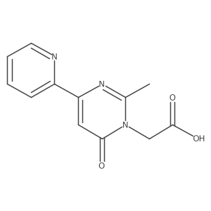 2-(2-Methyl-6-oxo-4-(pyridin-2-yl)pyrimidin-1(6H)-yl)acetic acid Structure