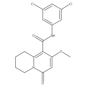 N-(3,5-dichlorophenyl)-8-methoxy-6-oxo-2,3,4,6-tetrahydro-1H-quinolizine-9-carboxamide Structure